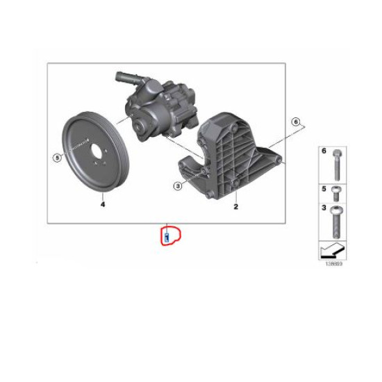 32416768155 BMW E87 E90 E91 M47N2 Direksiyon Pompası BOSCH KS00000658