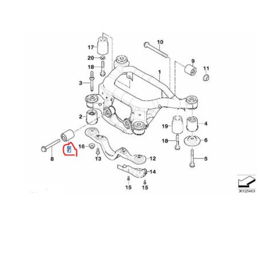 33176770768 BMW E46 Diferansiyel Burcu LEMFÖRDER 2592601