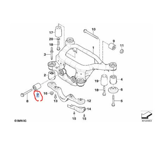 BMW Travers Takozu 33176770788 Lemförder 2138201
