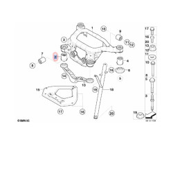 33316770815 BMW Z4 E85 E86 E89 Travers Takozu Ön Sol FEBI 12628