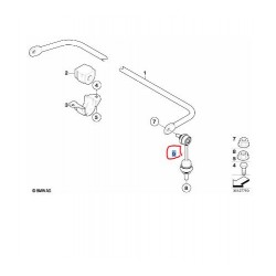 33506781540 BMW E60 E61 E63 E64 Arka Viraj Askı Rotu TEKNOROT B-639