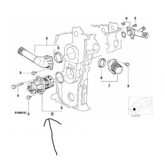 BMW E30 E34 E36 E46 Z3 M42 M43 M44 Devirdaim VALEO 506109 - 11510393338