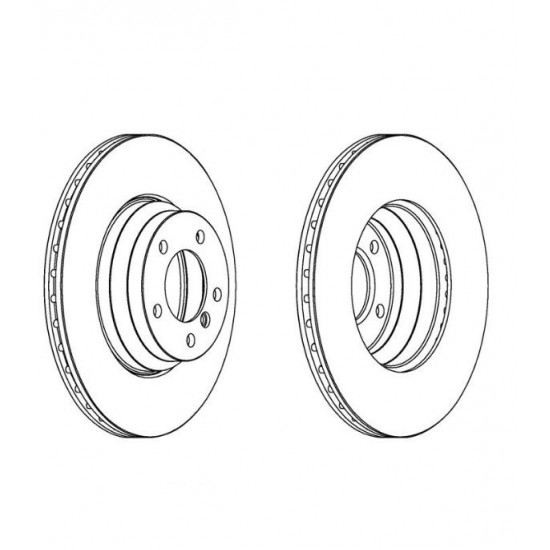 34116854999 BMW E81 E82 E84 E87 E88 E90 E91 E92 E93 F20 F21 F22 F23 F30 F31 F32 F33 F34 F36 Ön Fren Diski Takım FERODO DDF1535C-1