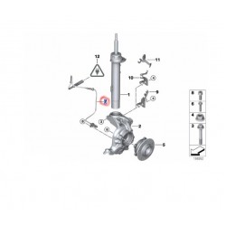 34526762465 BMW E81 E82 E87 E88 E90 E91 E92 E93 Ön ABS Sensörü BREMI 50332