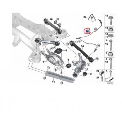 34526762466 BMW E81 E82 E87 E88 E90 E91 E92 E93 Arka ABS Sensörü HÜCO 131520