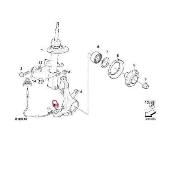 34526771704 BMW E53 Ön ABS Sensörü HÜCO 131524