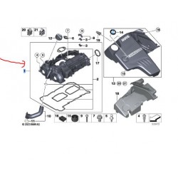 BMW N20 Üst Külbütör (Subap) Kapağı 11127588412