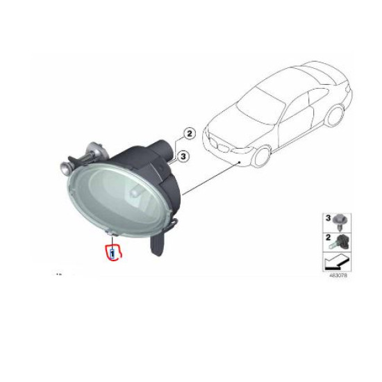 63177315559 BMW F20LCI F22LCI F30LCI F32LCI F33LCI F34LCI F36 Led Sis Farı Sol ORJINAL