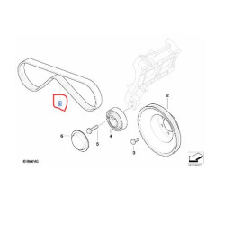 64552246732 BMW M51 Motor V Kayışı CONTITECH 4PK 790