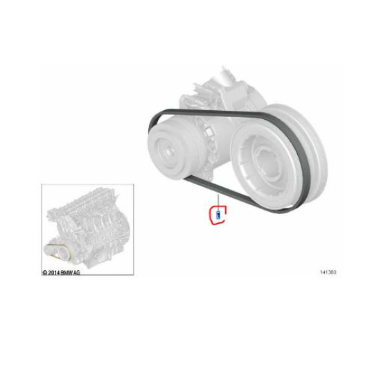 64557793608 BMW M57N M57N2 N74 Klima Kayışı GATES 4PK 833
