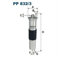 BMW M54 N40 N42 N45 N46 Benzin Filtresi FILTRON PP 832/3 - 13327512019