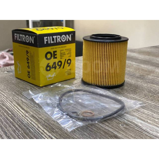BMW N52 N52N N53 Motor Yağ Filtresi FILTRON Marka OE 649/9 (11427953129)