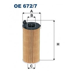 BMW B37 B38 B46 B47 B48 Motor Yağ Filtresi FILTRON Marka OE 672/7A (11428575211)