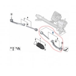 32106778547 Mini Cooper R57 R55 R58 R56 R59 Rot Kolu Komple Sol TEKNOROT MN-132133