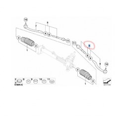 32116777521 Mini Cooper R50 R52 R53 Rot Kolu Sol KRAFTVOLL 13030375
