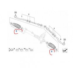 32136756757 Mini Cooper R50 R52 R53 Rot Körüğü LEMFÖRDER 3025501